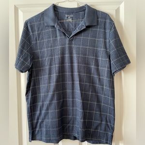 Men’s large van, Husen window pane Polo.